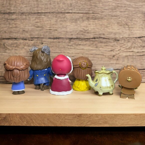 Lot of 6 Disney Beauty and the Beast Funko Mini Figures Size 3.5" - 2" - Picture 3 of 10